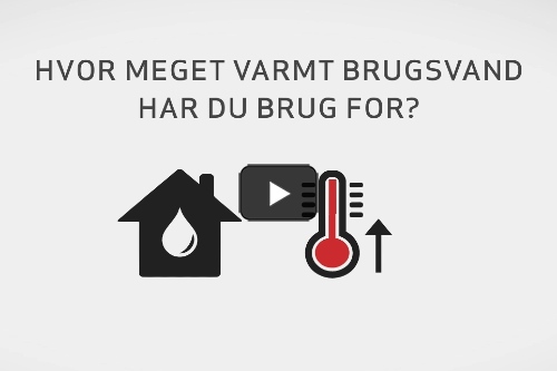 Hvor meget varmt vand har du brug for