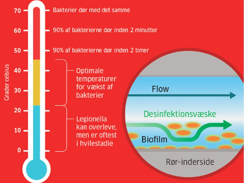 Temperaturens indvirkning på legionella