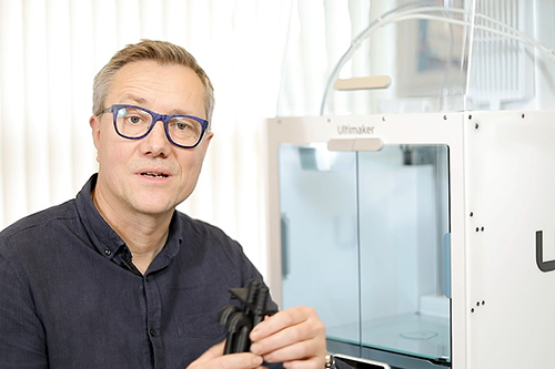 KKO ved siden af 3D printer