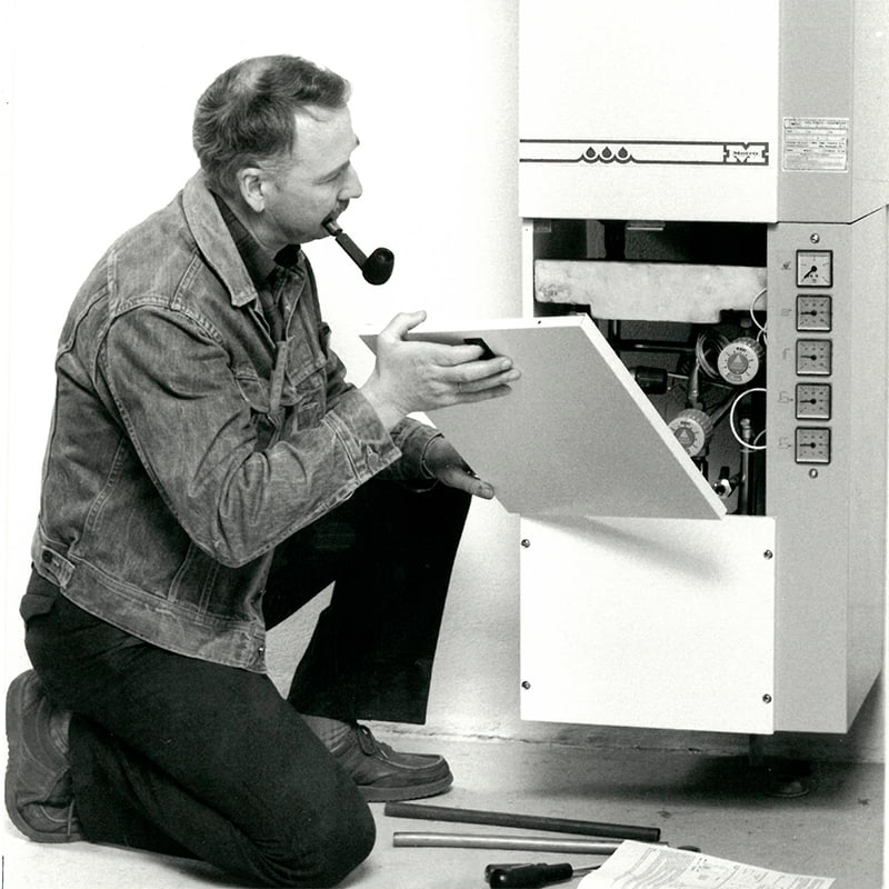 Mand med pibe 1980