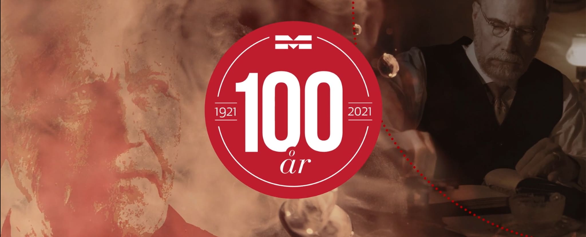 100 års banner