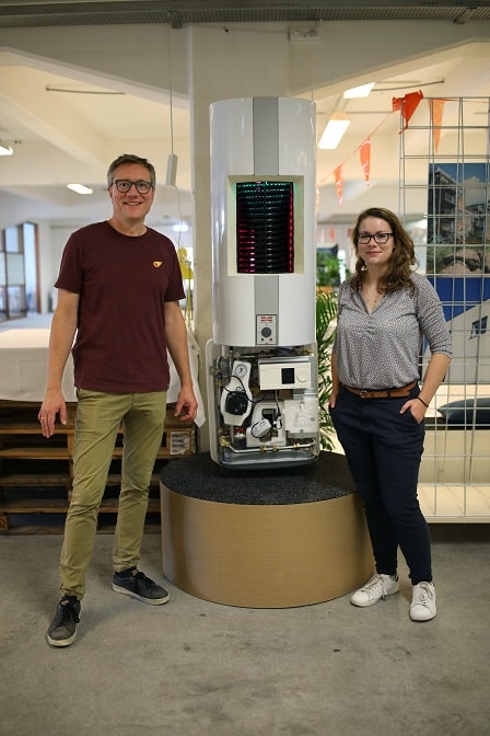 Kasper Korsholm
  Østergaard og Lykke Strange Olsen i energylab Nordhavn