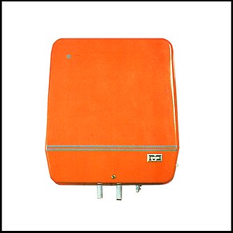 Orange varmtvandsbeholder